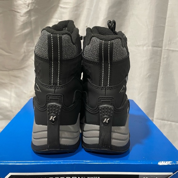 Men's or Women’s Black and Orange Waterproof Insulated Snow Boots - Picture 5 of 15